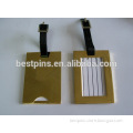 metal gold tone blank luggage tags